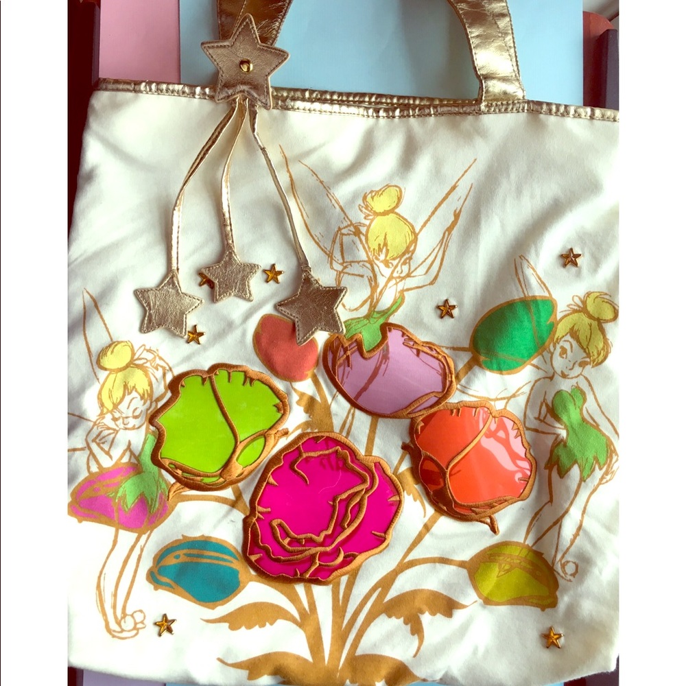 Tinkerbell Disney Lined Tote Bag